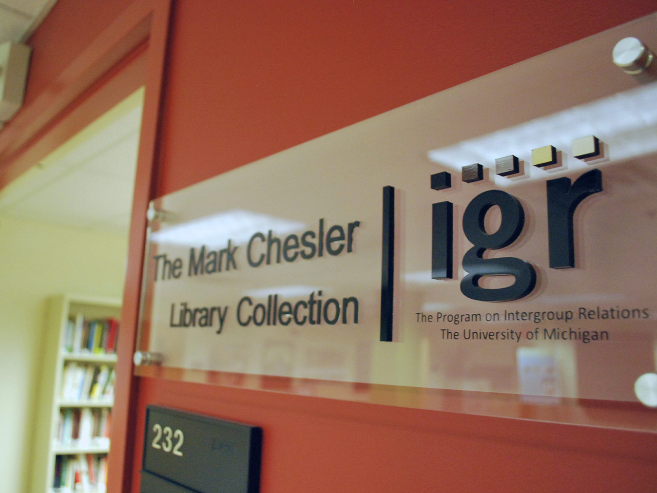 Chesler Library signage