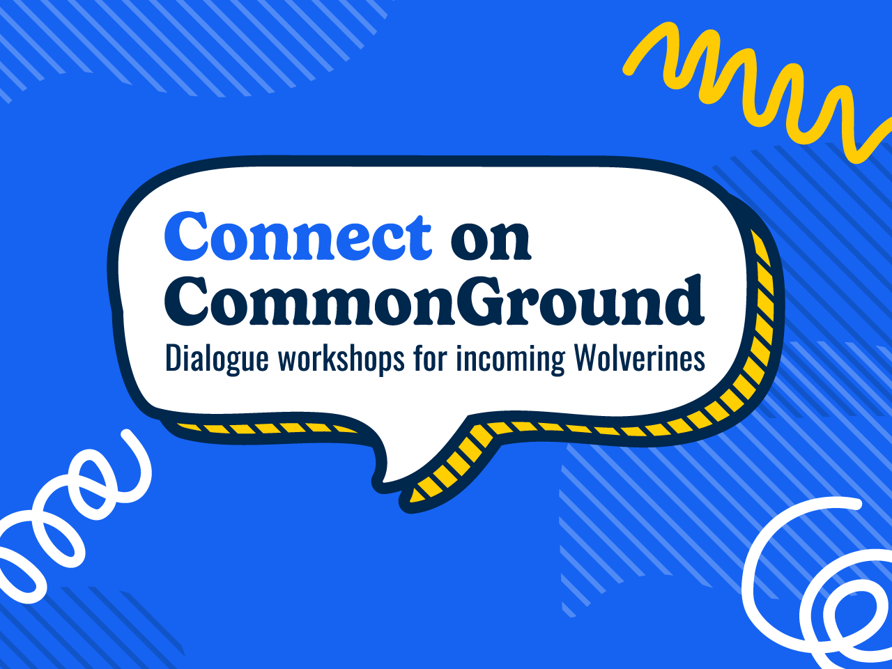 "Connect on CommonGround" graphic with hand-drawn motif
