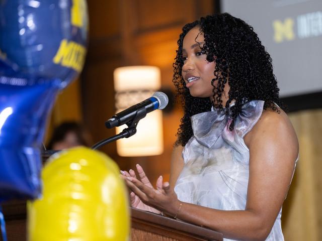 IGR graduate at the podium
