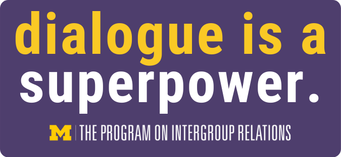 Dialogue is a superpower slogan