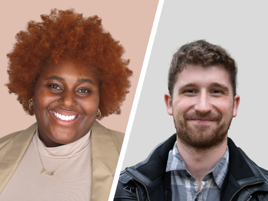 Headshots of Imani Barnes and Jacob Foster