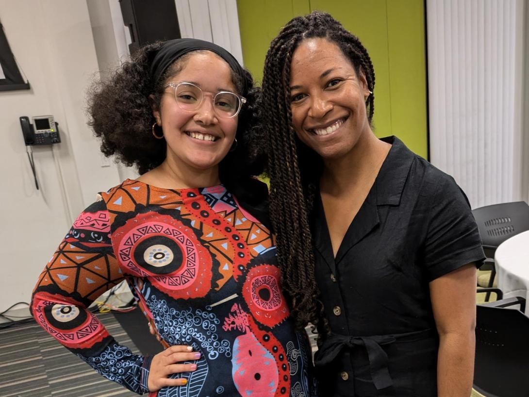 Alanna Schwartz (left) and Stephanie Hicks (right)